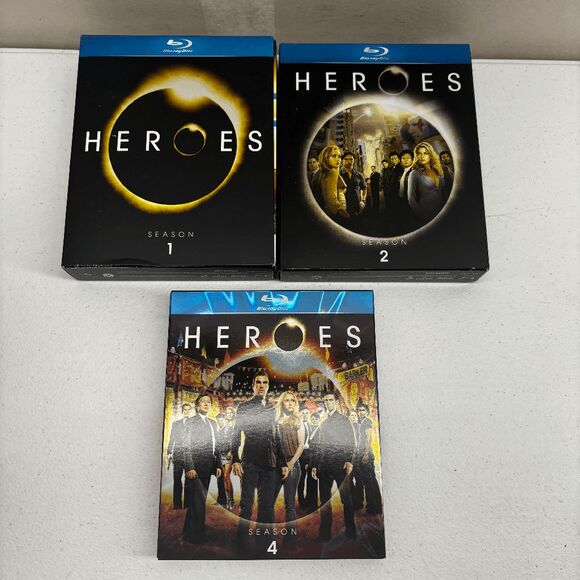 NBC Heroes Seasons 1 2 & 4 Blu Ray Seasons Lot Bundle NO SEASON 3 - Picture 1 of 9